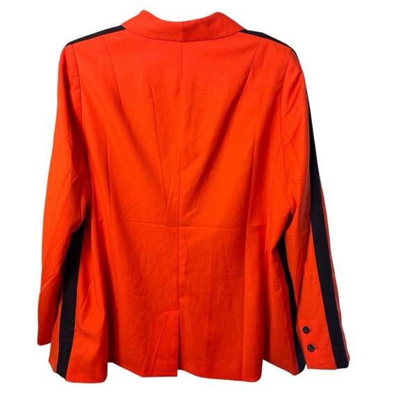 NWT Wildfang Empower Blazer - Bold Orange w/ Black Stripes, Size 1X - Picture 5 of 11
